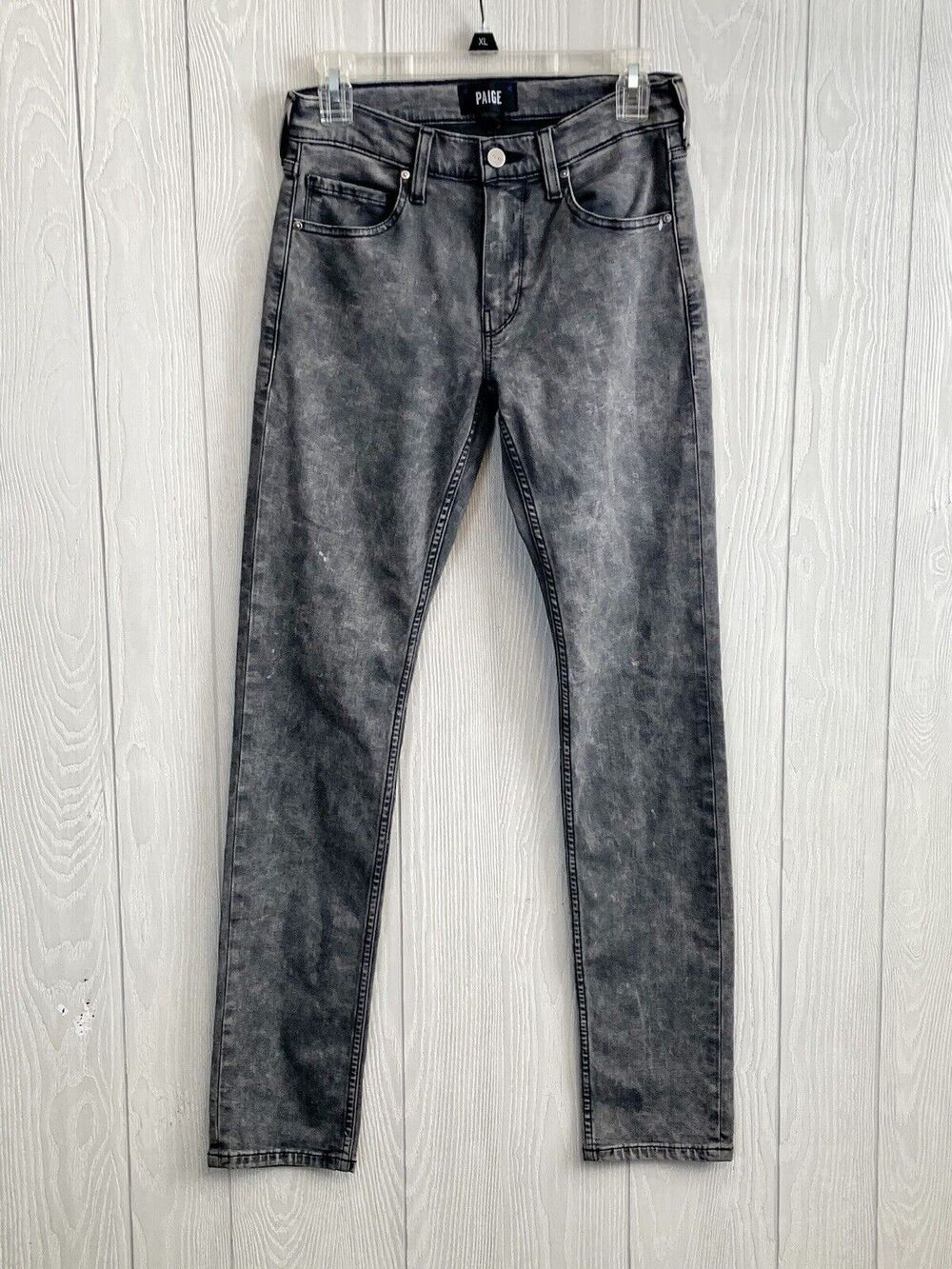 Paige Lenox Black Gray Slim Fit Jean Size 28 NWOT